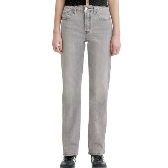 Levi's Pants - Levi's The Original Jean Grey Mid Rise Straight Leg Boyfriend Jeans 10 Medium